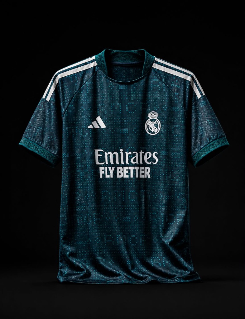 طقم ريال مدريد الاحتياطي التيل والزمردي 2027 (بلاير إديشن)